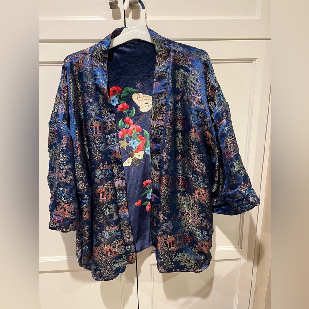 Jaded London Shirt Kimono Style Reversible Jacket/Coat